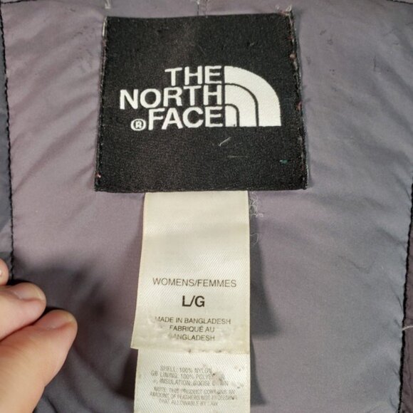The North Face Down Puffer Jacket Womens L Black 600 Fill Metropolis Mid Length - Picture 9 of 10